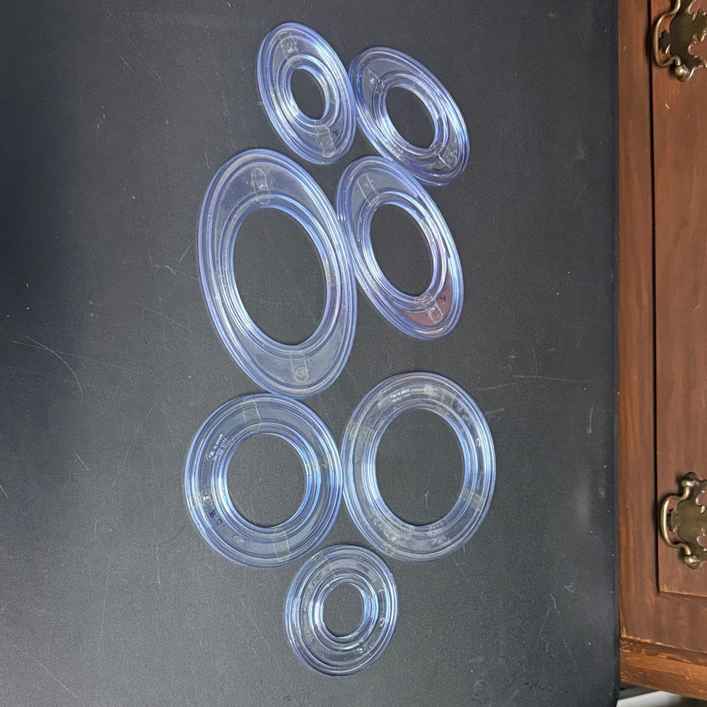 Creative Memories Clear Oval and Circle Templates